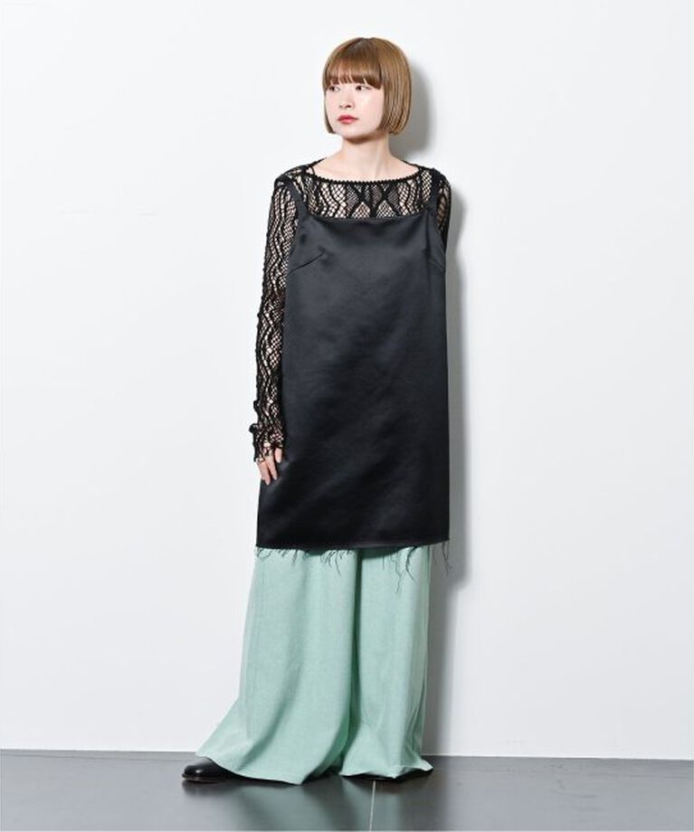  「HEAVY SATIN MINI DRESS：ワンピース」|ワンピース|