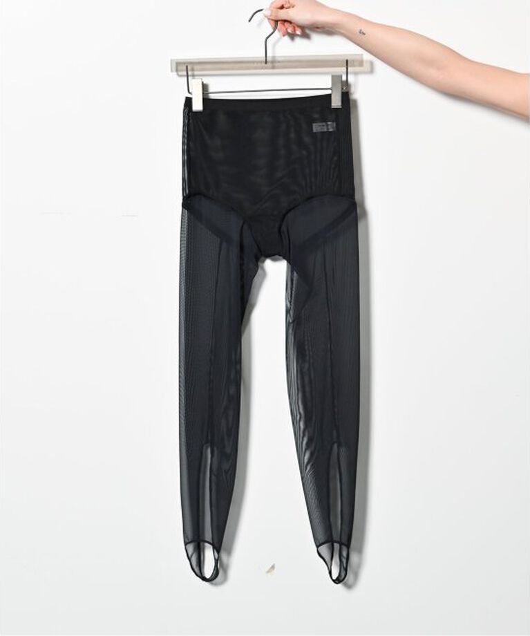  「overneath Net Leggings 073：レギンス」|レギンス・スパッツ|ブラック
