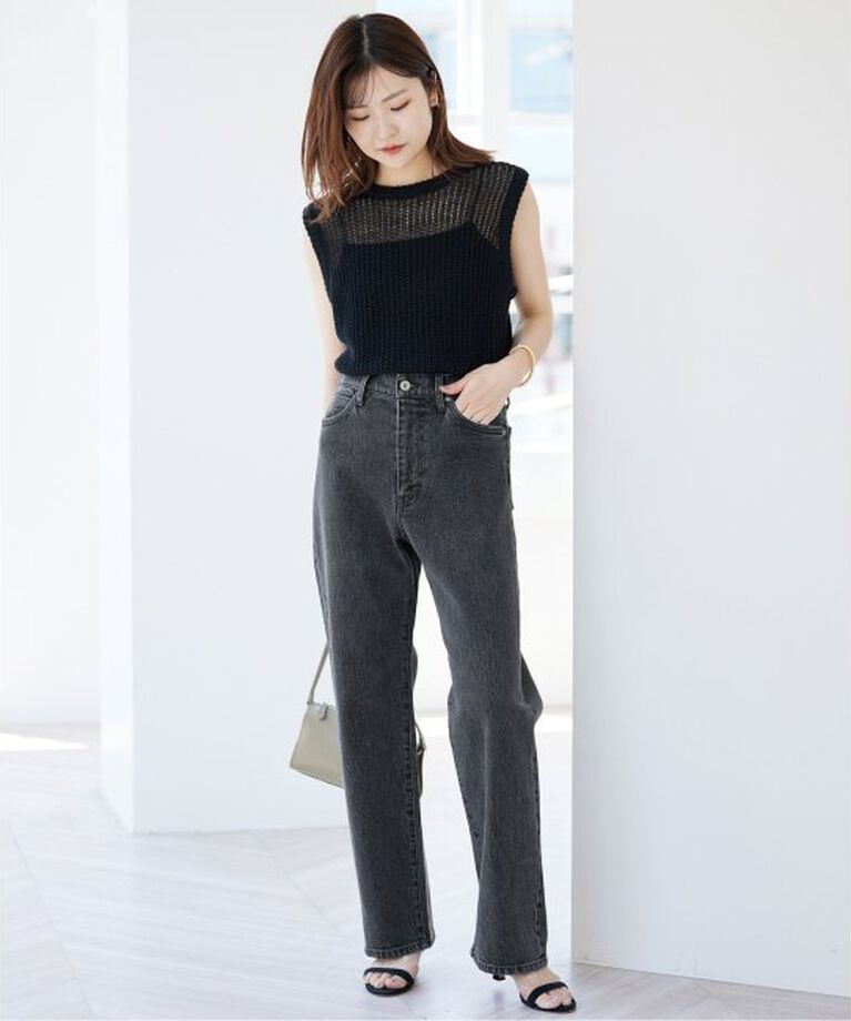 SLOBE IENA「《追加》LE DENIM ストレートパンツ」|デニム|