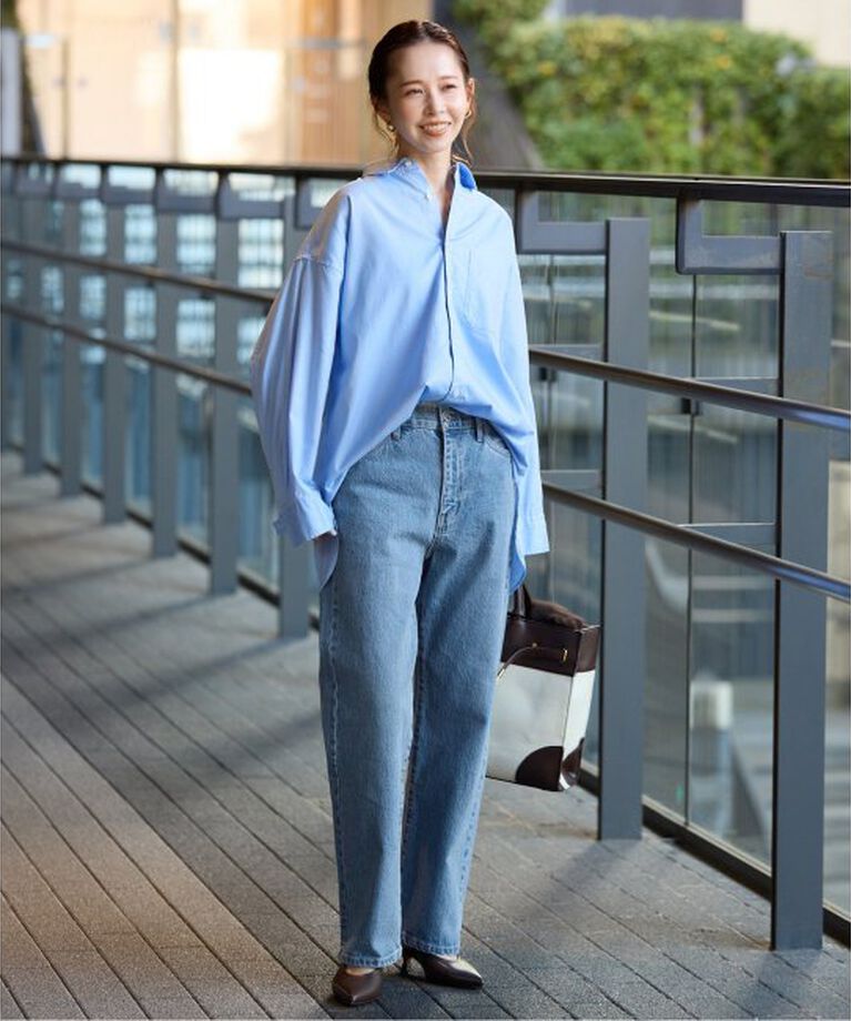 SLOBE IENA「《追加》LE DENIM ストレートパンツ」|デニム|