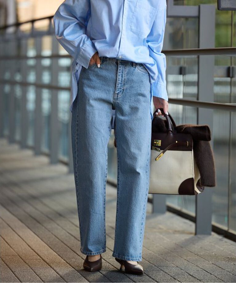 SLOBE IENA「《追加》LE DENIM ストレートパンツ」|デニム|