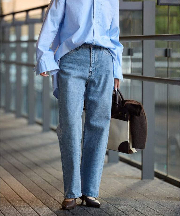 SLOBE IENA「《追加》LE DENIM ストレートパンツ」|デニム|