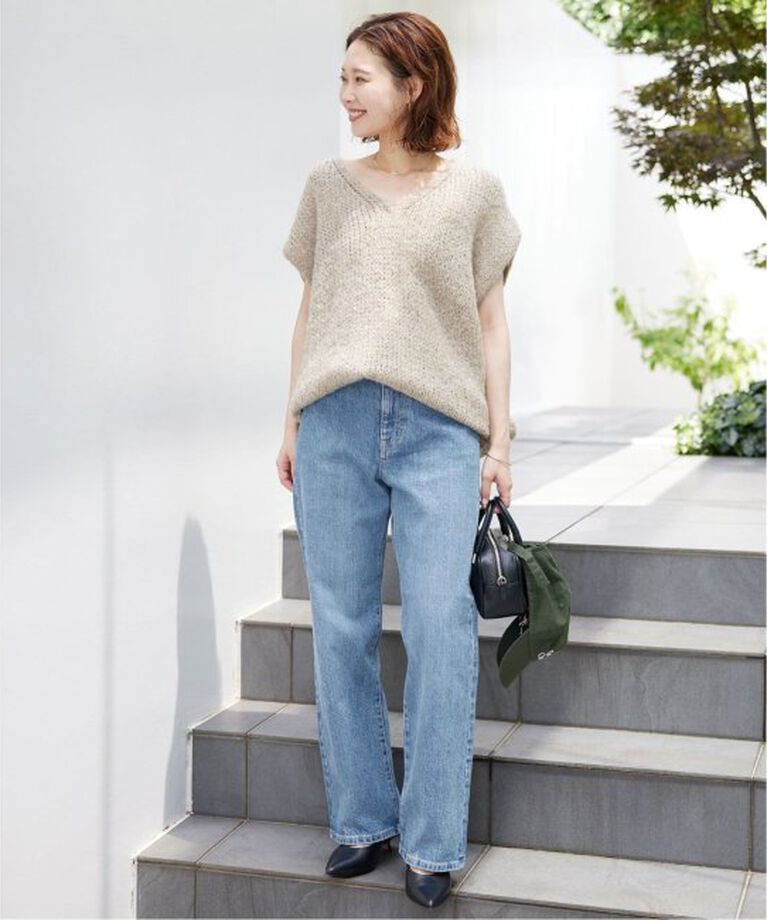 SLOBE IENA「《追加》LE DENIM ストレートパンツ」|デニム|