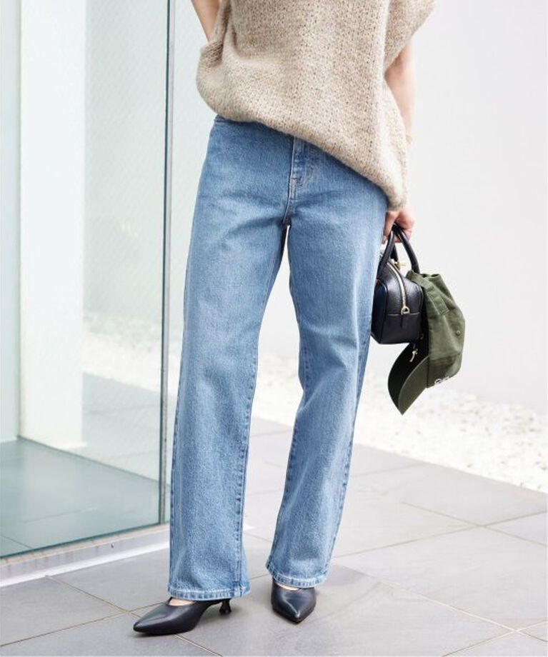 SLOBE IENA「《追加》LE DENIM ストレートパンツ」|デニム|