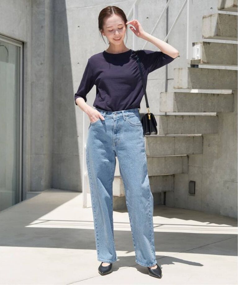 SLOBE IENA「《追加》LE DENIM ストレートパンツ」|デニム|