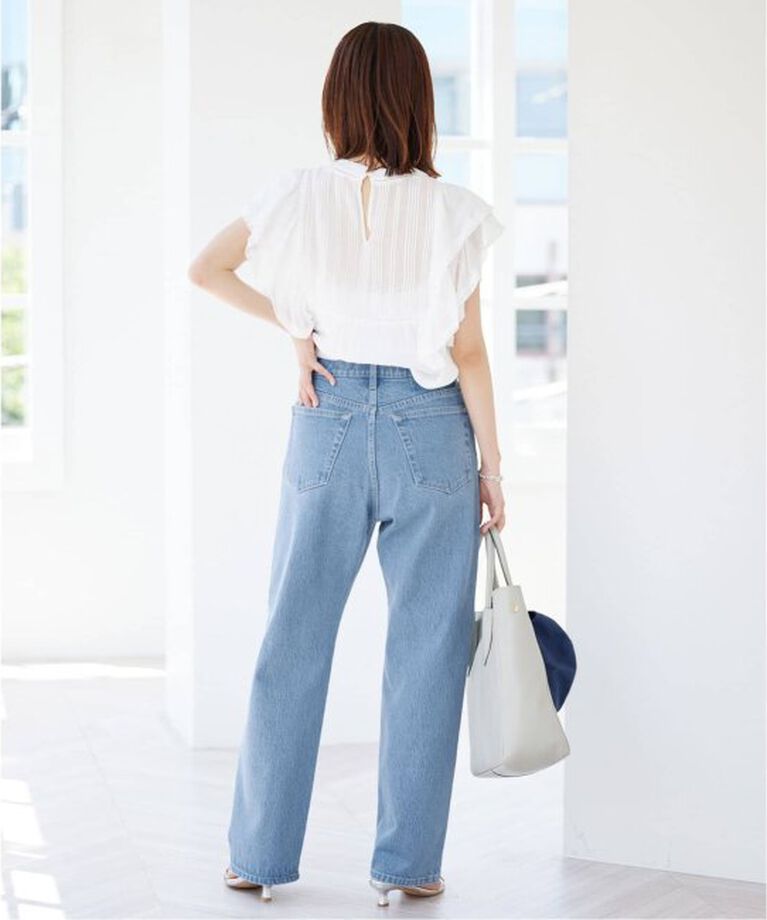 SLOBE IENA「《追加》LE DENIM ストレートパンツ」|デニム|