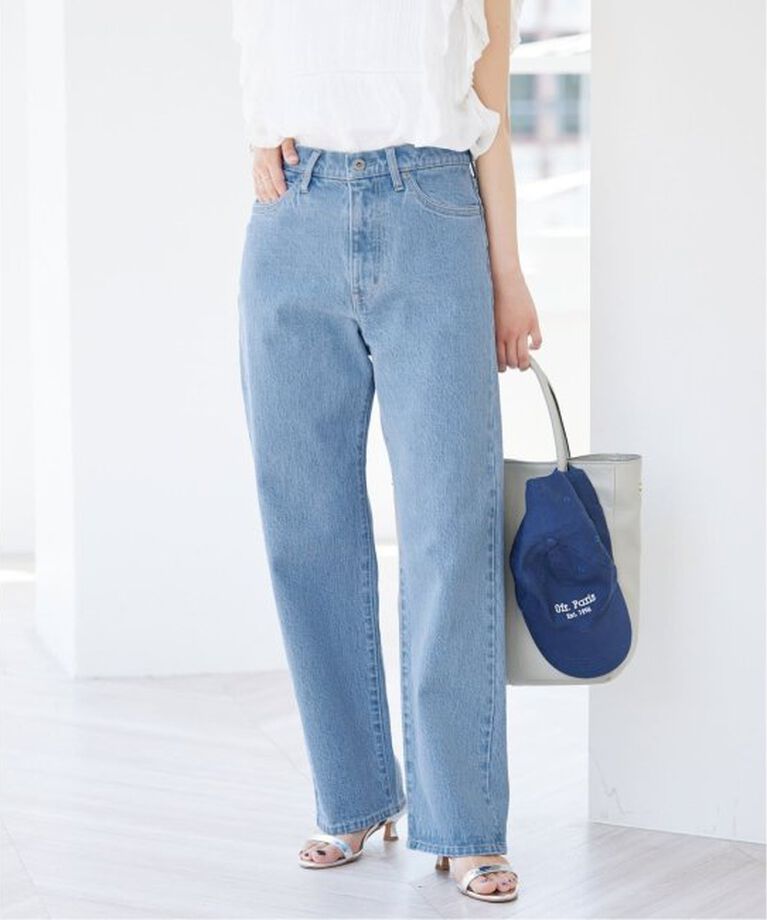 SLOBE IENA「《追加》LE DENIM ストレートパンツ」|デニム|
