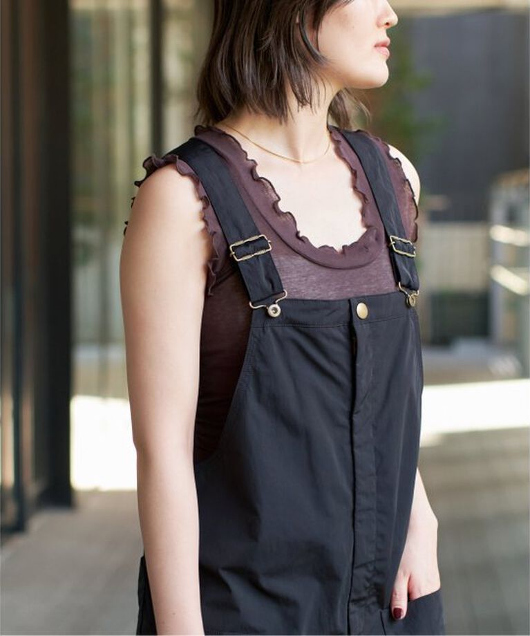 IENA LA BOUCLE「seamless basic./シームレスベーシック Flounce タンクトップ」|タンクトップ|