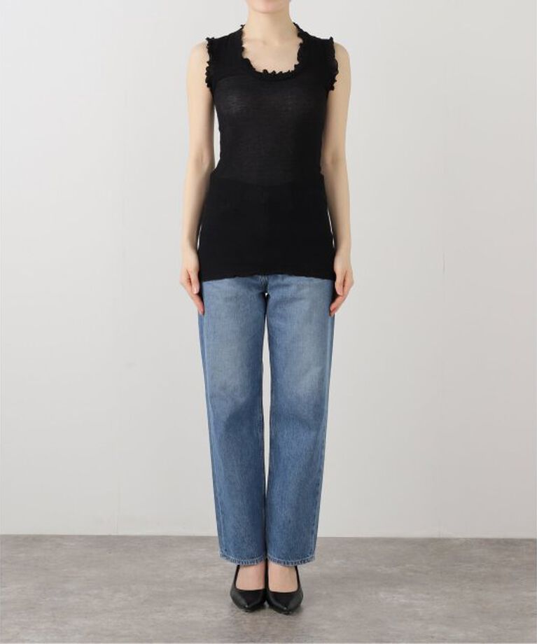 IENA LA BOUCLE「seamless basic./シームレスベーシック Flounce タンクトップ」|タンクトップ|