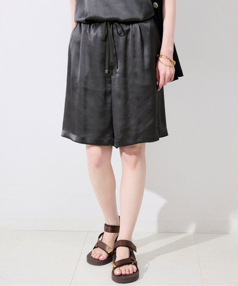 SLOBE IENA「《予約》サテンショートパンツ」|その他|グレー