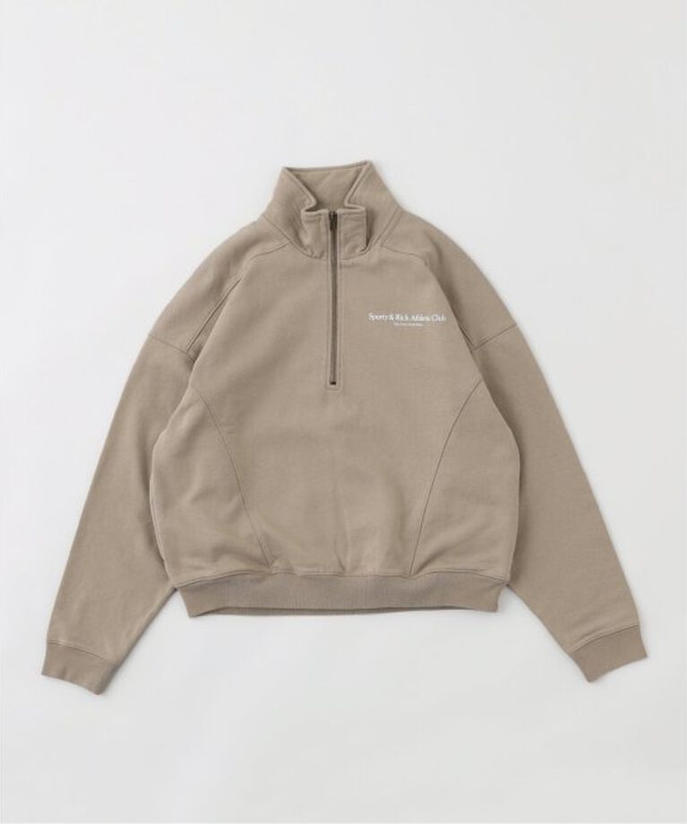 PULP「【SPORTY&RICH / スポーティアンドリッチ】ATHLETIC CLUB QUARTER ZIP」|スウェット・ジャージ|ベージュ