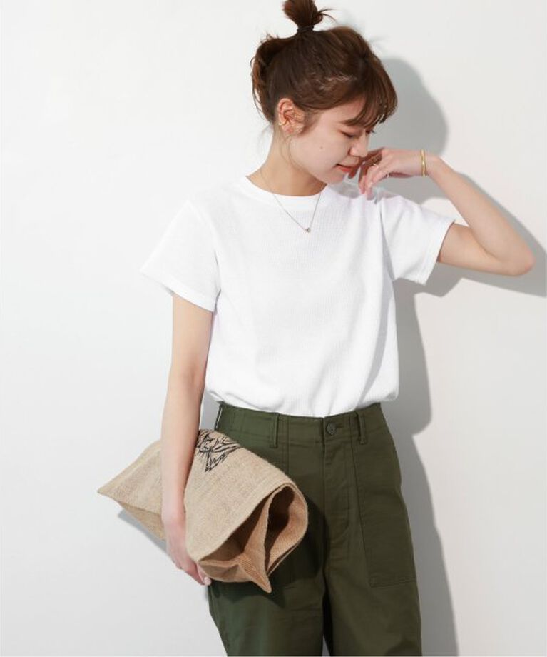 JOURNAL STANDARD relume「《追加2》TCワッフルショートスリーブTシャツ」|Tシャツ・カットソー|ホワイト