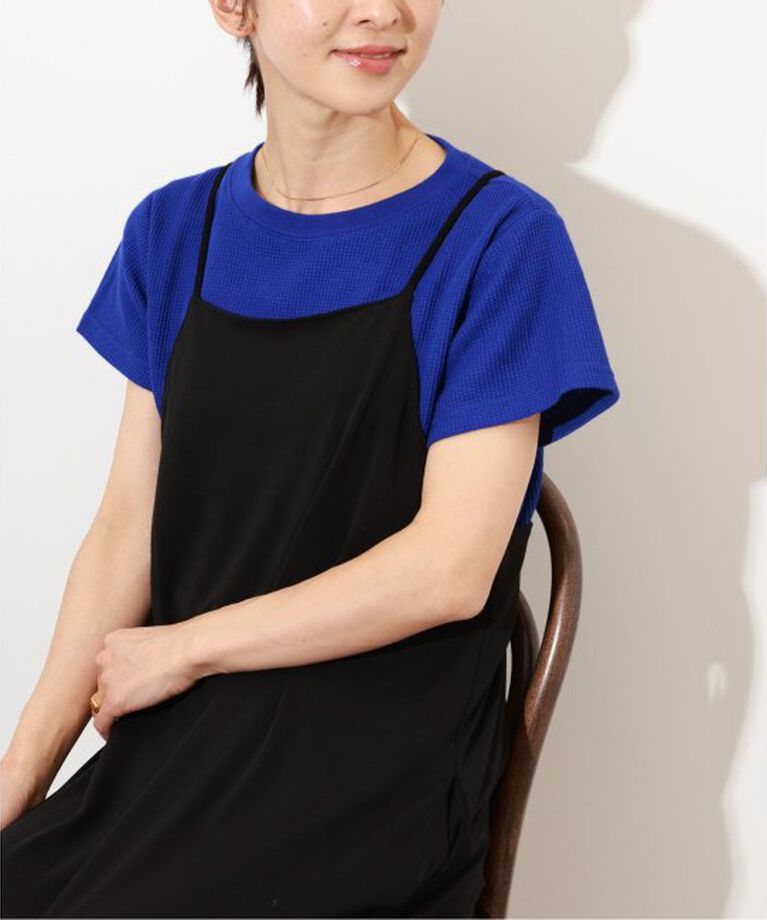 JOURNAL STANDARD relume「《追加2》TCワッフルショートスリーブTシャツ」|Tシャツ・カットソー|ブルー A