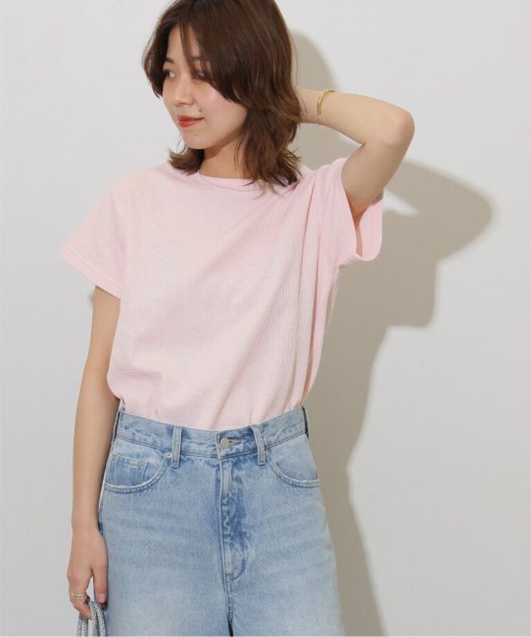 JOURNAL STANDARD relume「《追加2》TCワッフルショートスリーブTシャツ」|Tシャツ・カットソー|ピンク B