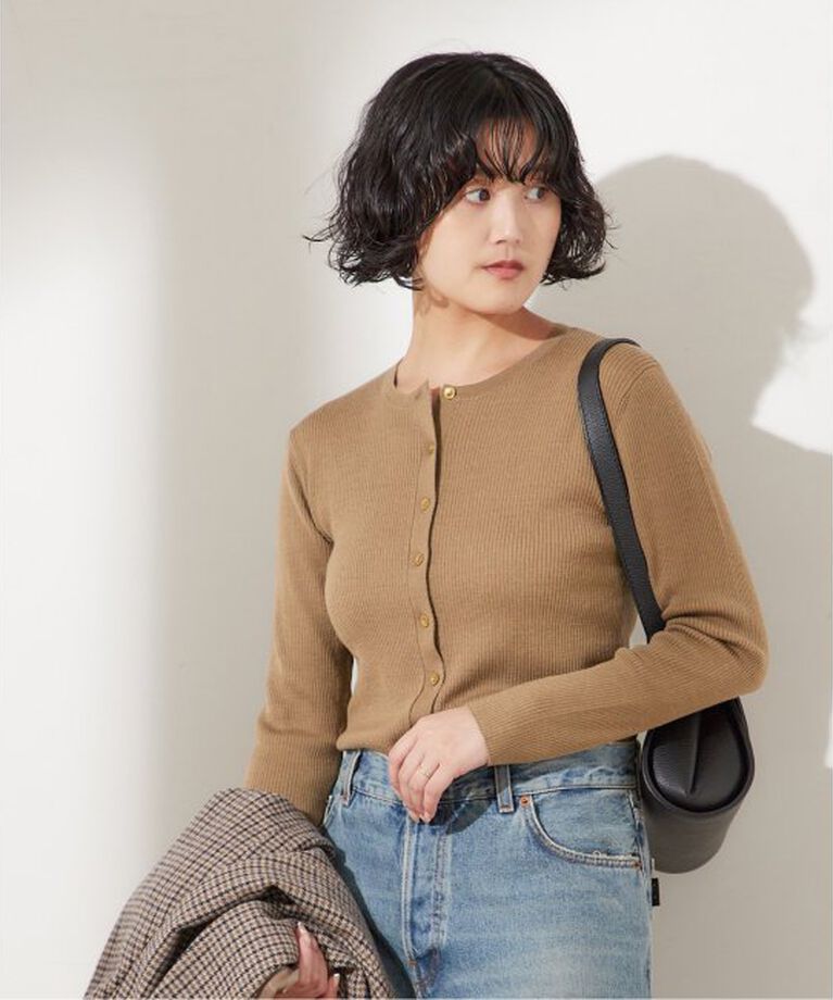 journal standard L'essage「リブカーディガン」|カーディガン|