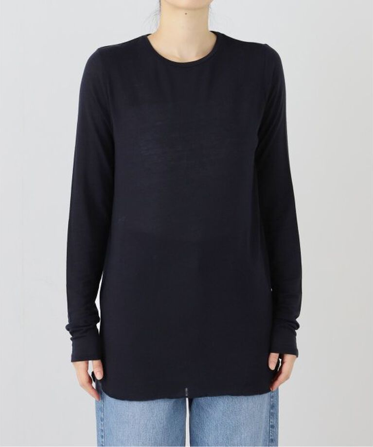 journal standard luxe「シアージャージ クルーネックプルオーバー」|Tシャツ・カットソー|ネイビー