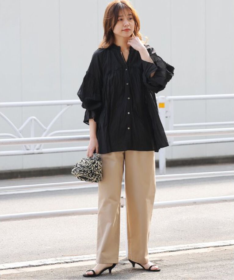 JOURNAL STANDARD relume「コットンボイルクリンクルフリルギャザーブラウス」|シャツ・ブラウス|