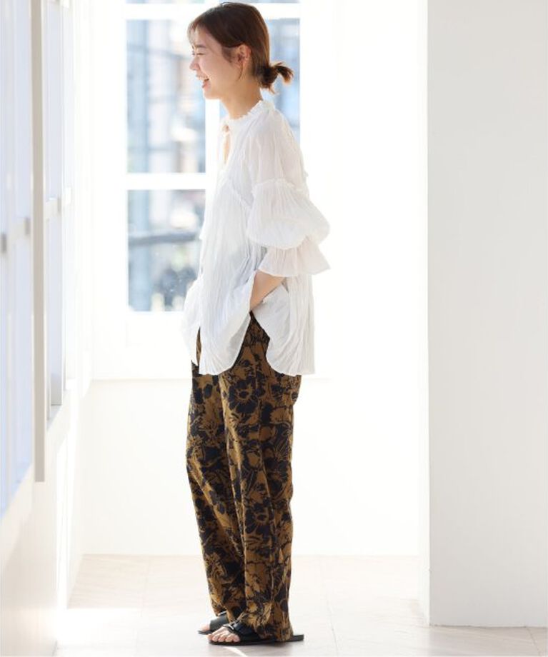 JOURNAL STANDARD relume「コットンボイルクリンクルフリルギャザーブラウス」|シャツ・ブラウス|