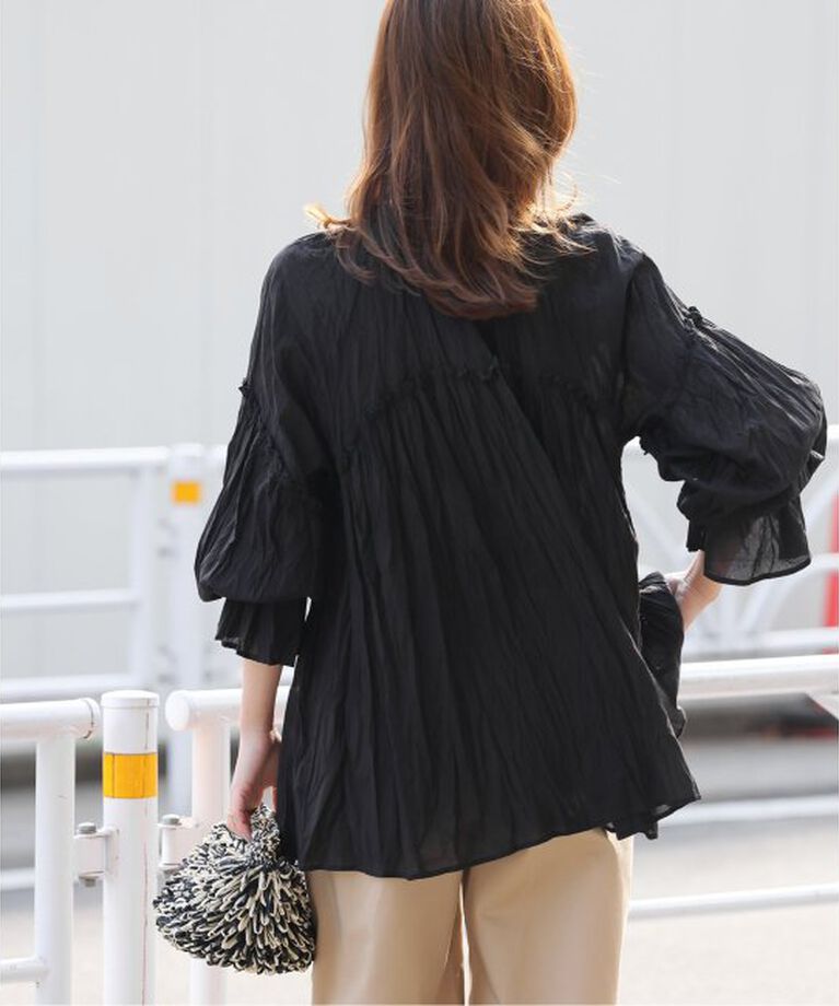 JOURNAL STANDARD relume「コットンボイルクリンクルフリルギャザーブラウス」|シャツ・ブラウス|