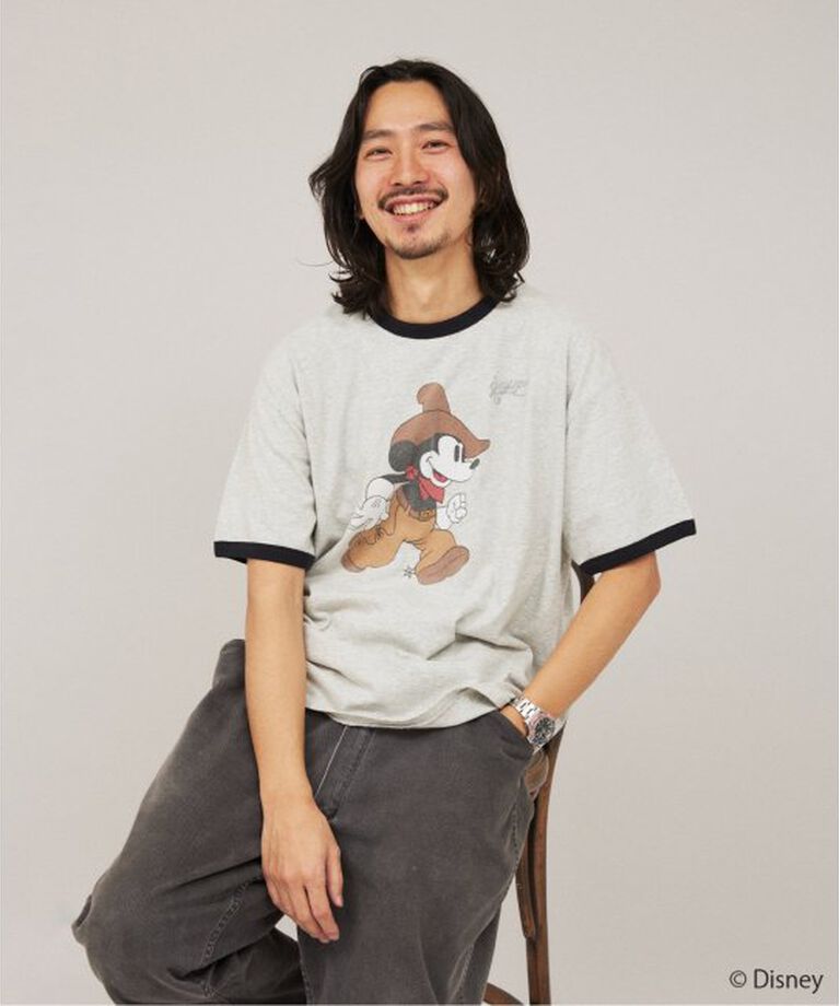 JOURNAL STANDARD「MICKEY MOUSE / ミッキー マウス  別注ウェスタンプリント Tシャツ」|Tシャツ・カットソー|