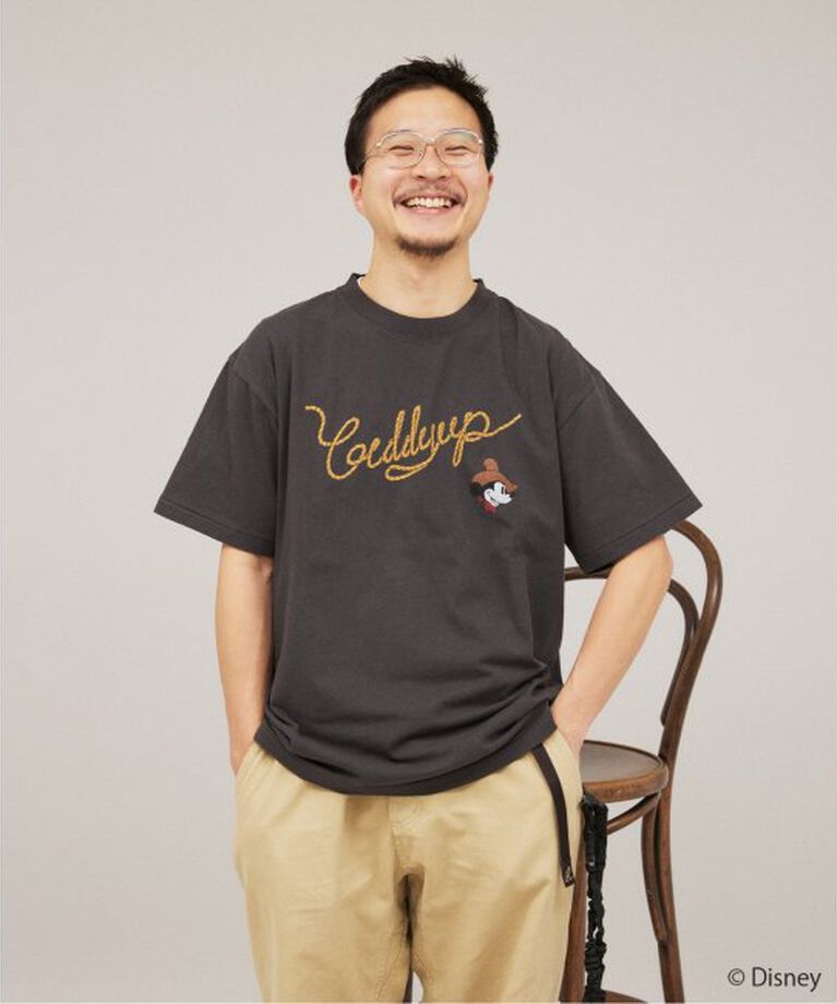 JOURNAL STANDARD「MICKEY MOUSE / ミッキー マウス  別注ウェスタンプリント Tシャツ」|Tシャツ・カットソー|