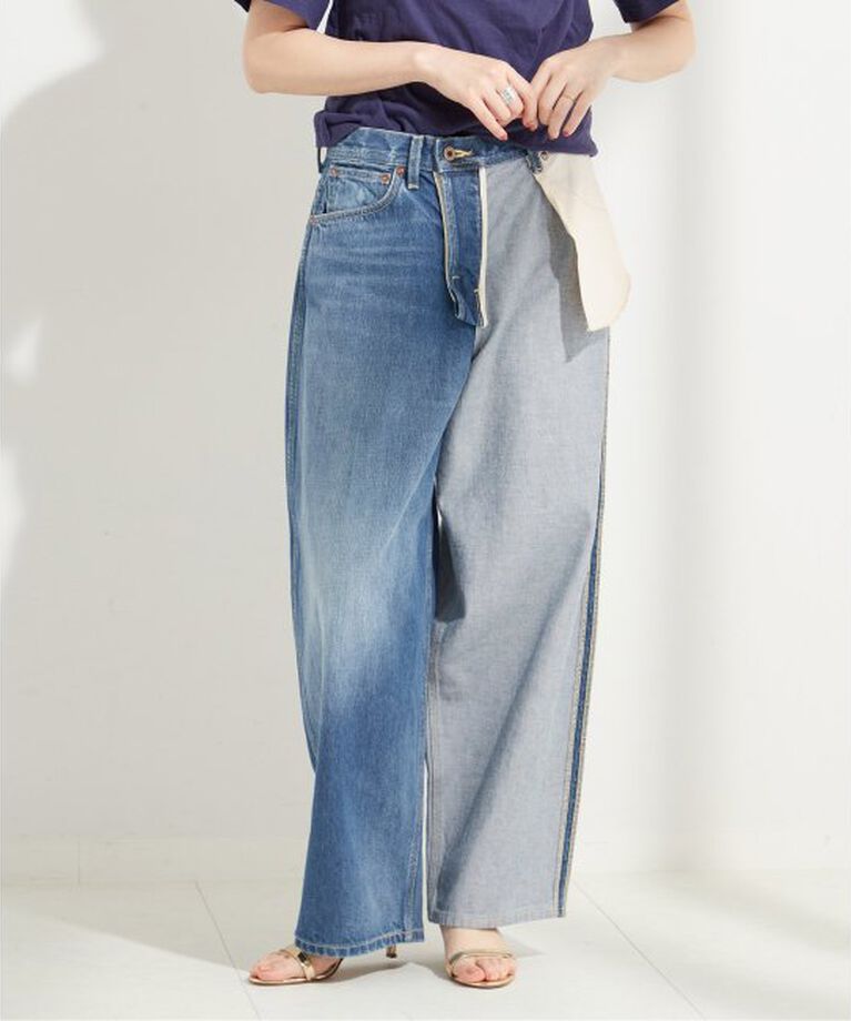 journal standard L'essage「《別注》【INSCRIRE*LEE*LESSAGE】COWBOY/RIDERSPANTS：デニム」|デニム|サックスブルー