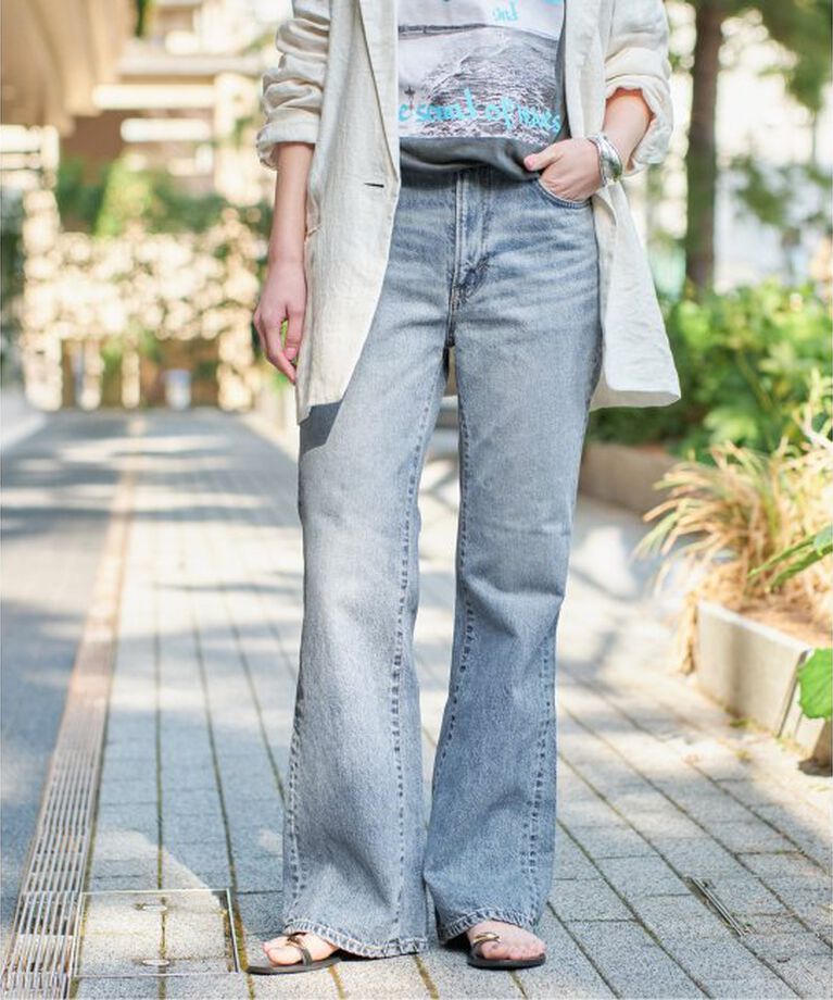 Spick and Span「《追加》SOMETHING / サムシング LISA VINTAGE FLARE」|デニム|