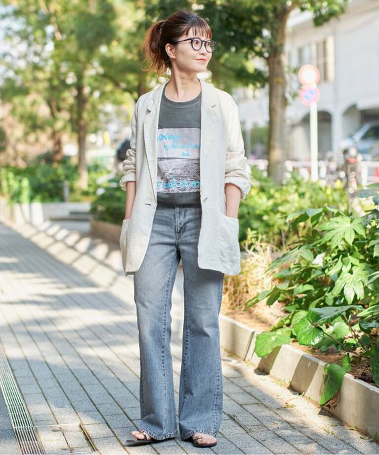 Spick and Span「《追加》SOMETHING / サムシング LISA VINTAGE FLARE」|デニム|