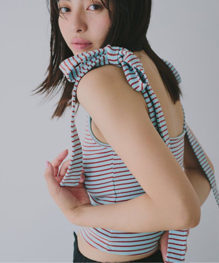U by SPICK&SPAN「ショルダーリボンタンクトップ」|タンクトップ|