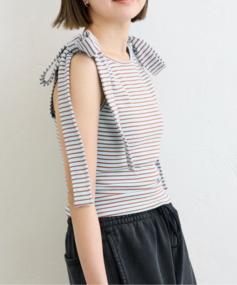 U by SPICK&SPAN「ショルダーリボンタンクトップ」|タンクトップ|