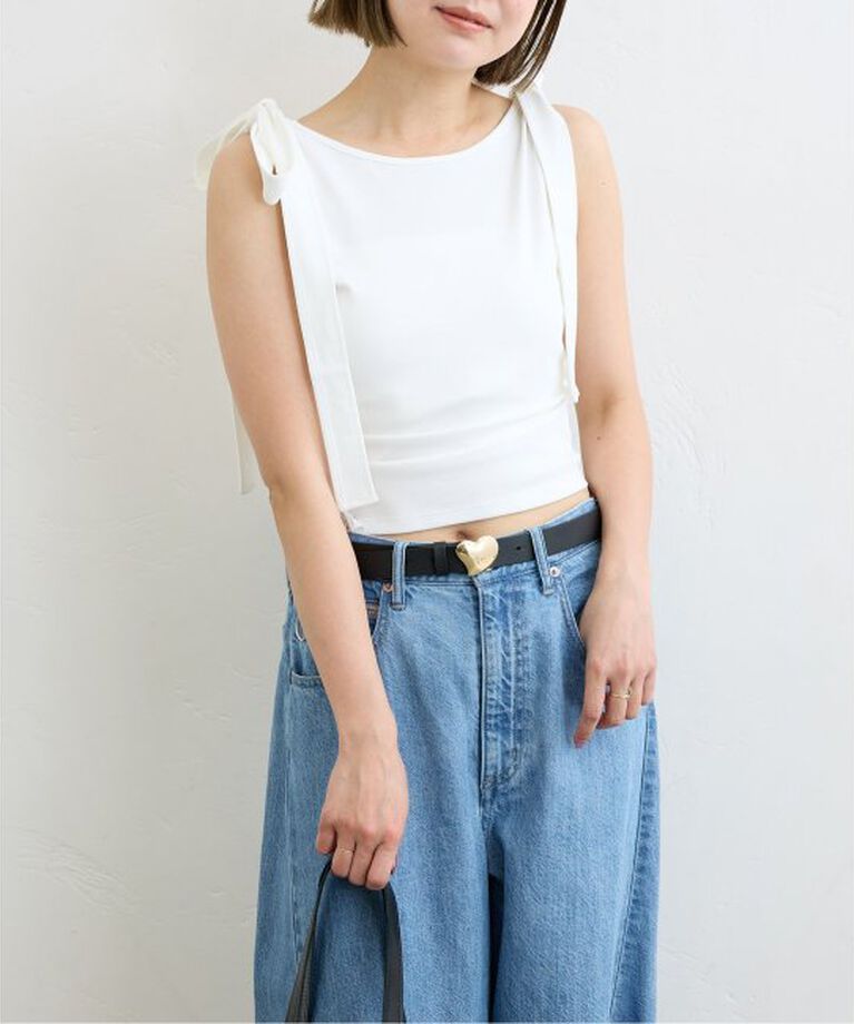 U by SPICK&SPAN「ショルダーリボンタンクトップ」|タンクトップ|