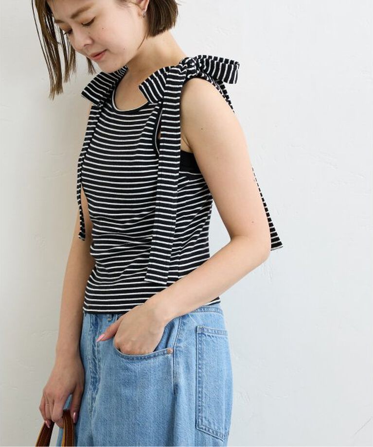 U by SPICK&SPAN「ショルダーリボンタンクトップ」|タンクトップ|