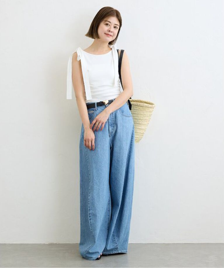 U by SPICK&SPAN「ショルダーリボンタンクトップ」|タンクトップ|