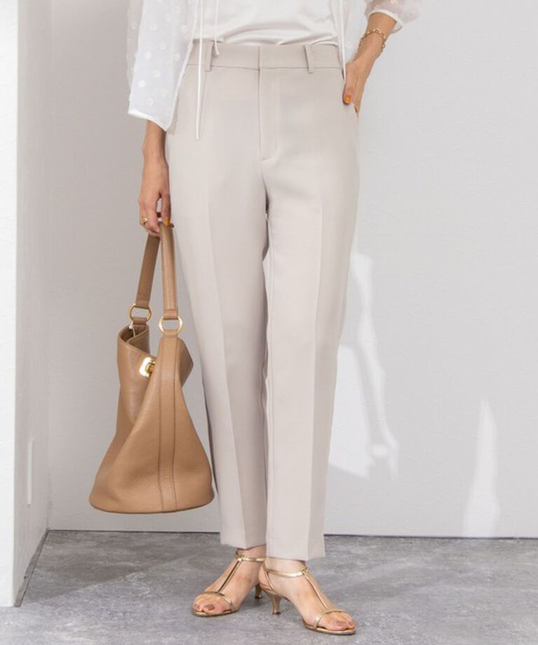NOLLEY'S sophi「《セットアップ対応》ウォッシャブルダブルクロステーパードパンツ」|その他|ベージュ