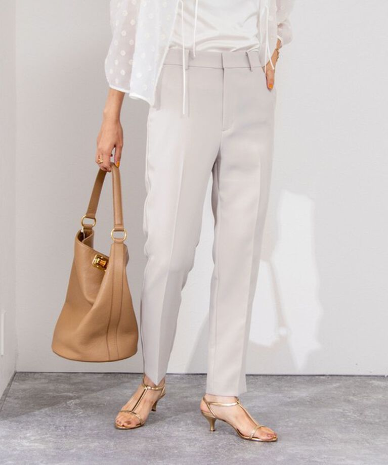 NOLLEY'S sophi「《セットアップ対応》ウォッシャブルダブルクロステーパードパンツ」|その他|