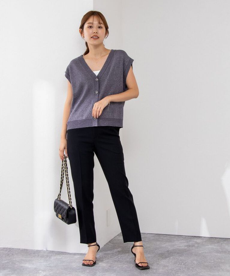 NOLLEY'S sophi「《セットアップ対応》ウォッシャブルダブルクロステーパードパンツ」|その他|