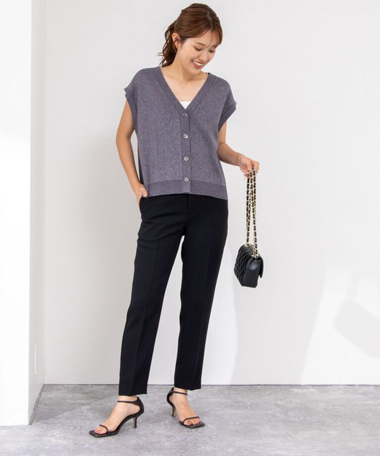 NOLLEY'S sophi「《セットアップ対応》ウォッシャブルダブルクロステーパードパンツ」|その他|