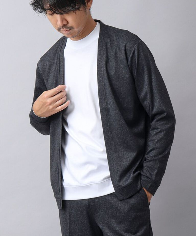 NOLLEY'S goodman「【ACTIVE SECT】《限定展開 / イージーケア》ハイストレッチ ボタンレスカーディガン 24AW」|カーディガン|ダークネイビー