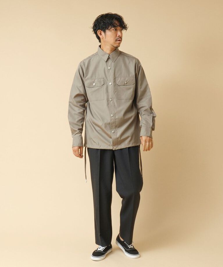 NOLLEY'S goodman「【TAION/タイオン】ノンダウン ミリタリー ロングスリーブシャツ 24AW」|シャツ・ブラウス|