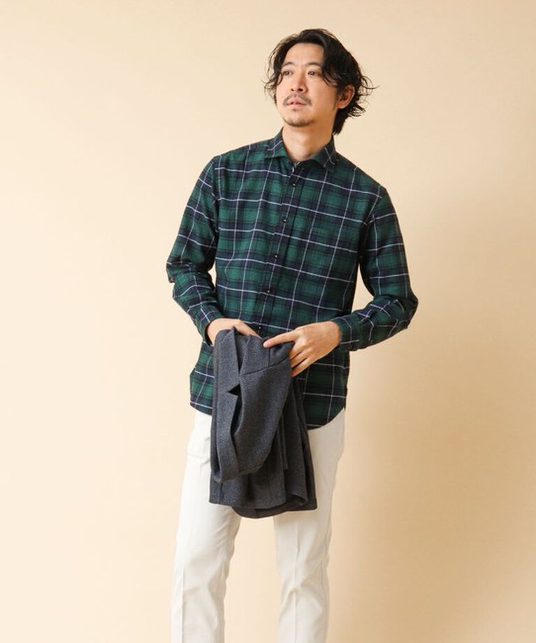 NOLLEY'S goodman「パラシュート カッタウェイ ネルシャツ 24AW」|シャツ・ブラウス|