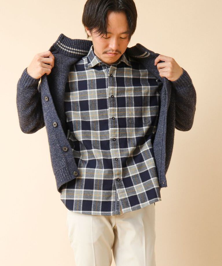 NOLLEY'S goodman「パラシュート カッタウェイ ネルシャツ 24AW」|シャツ・ブラウス|