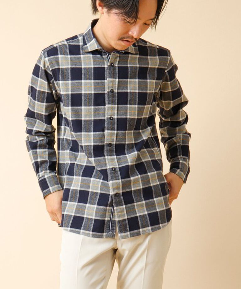 NOLLEY'S goodman「パラシュート カッタウェイ ネルシャツ 24AW」|シャツ・ブラウス|