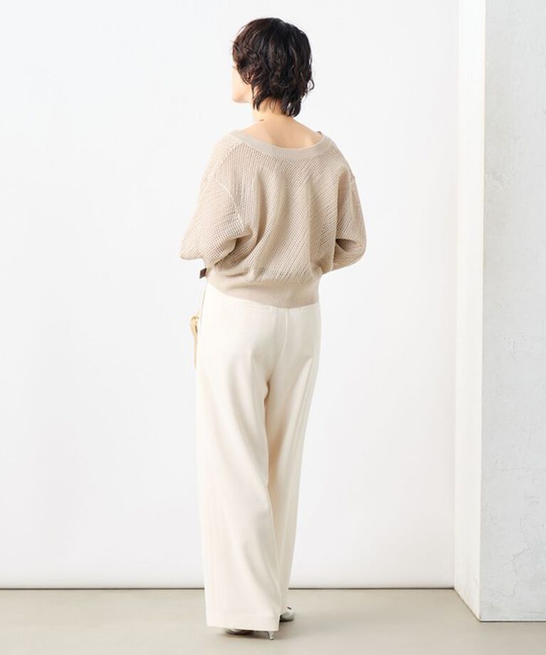 NOLLEY'S「《セットアップ対応》ウォッシャブル麻調タックワイドパンツ」|その他|
