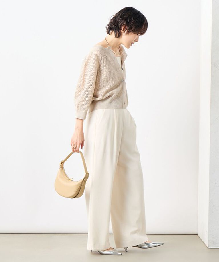 NOLLEY'S「《セットアップ対応》ウォッシャブル麻調タックワイドパンツ」|その他|