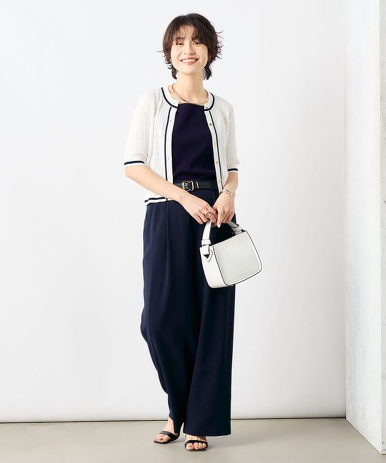 NOLLEY'S「《セットアップ対応》ウォッシャブル麻調タックワイドパンツ」|その他|