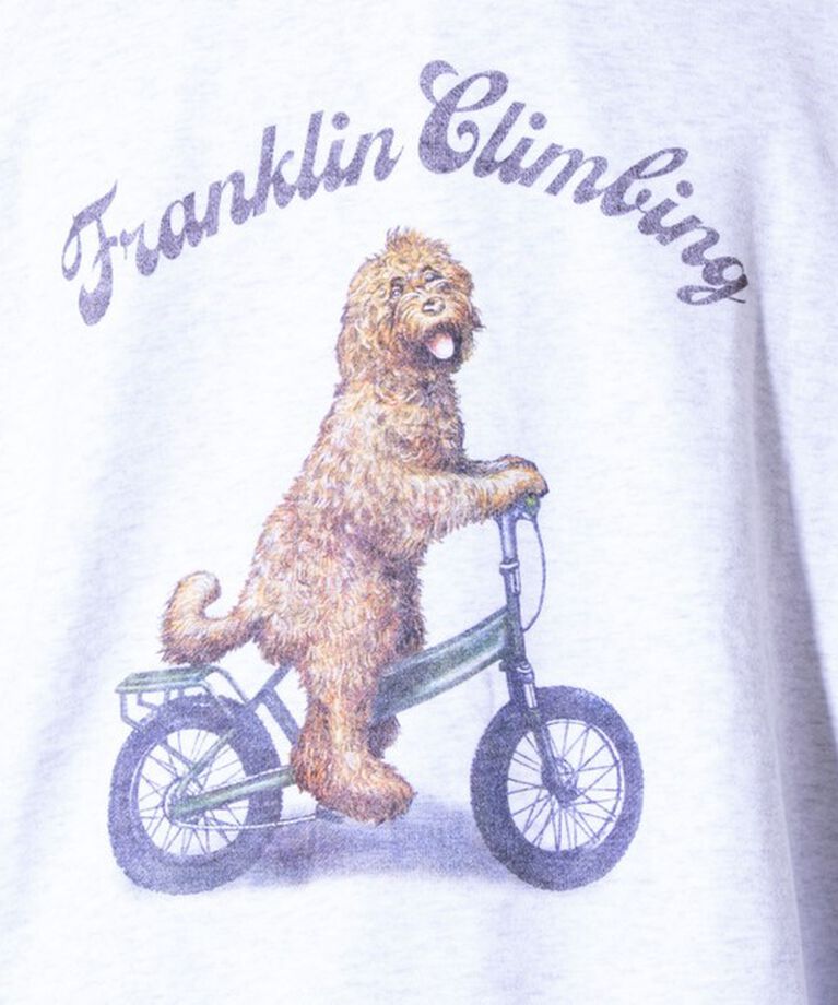 GLOSTER「【Franklin Climbing】ラブラドゥールドッグ＆バイク クルーネック プリントスウェット」|スウェット・ジャージ|