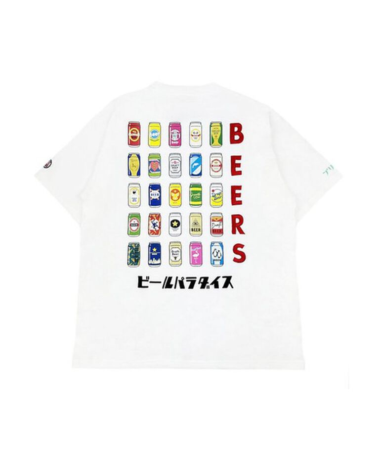 GLOSTER「【YOIDORE/ヨイドレ】ビールパラダイスTEE クルーネックTシャツ バックプリント」|Tシャツ・カットソー|ホワイト