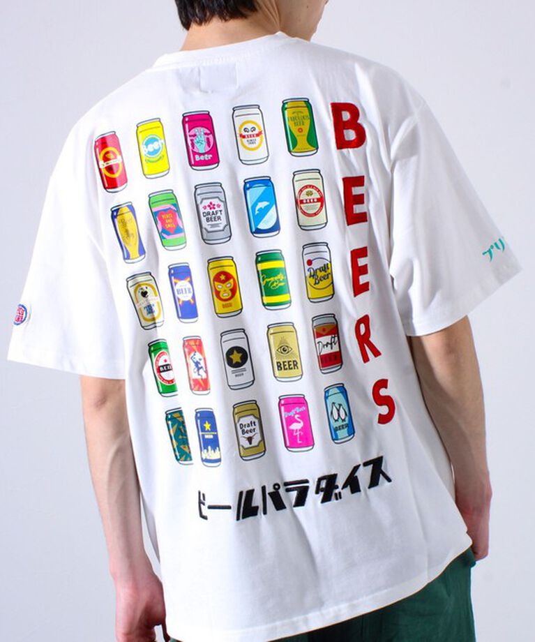 GLOSTER「【YOIDORE/ヨイドレ】ビールパラダイスTEE クルーネックTシャツ バックプリント」|Tシャツ・カットソー|