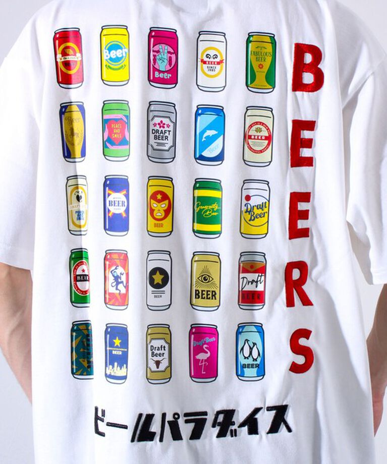 GLOSTER「【YOIDORE/ヨイドレ】ビールパラダイスTEE クルーネックTシャツ バックプリント」|Tシャツ・カットソー|