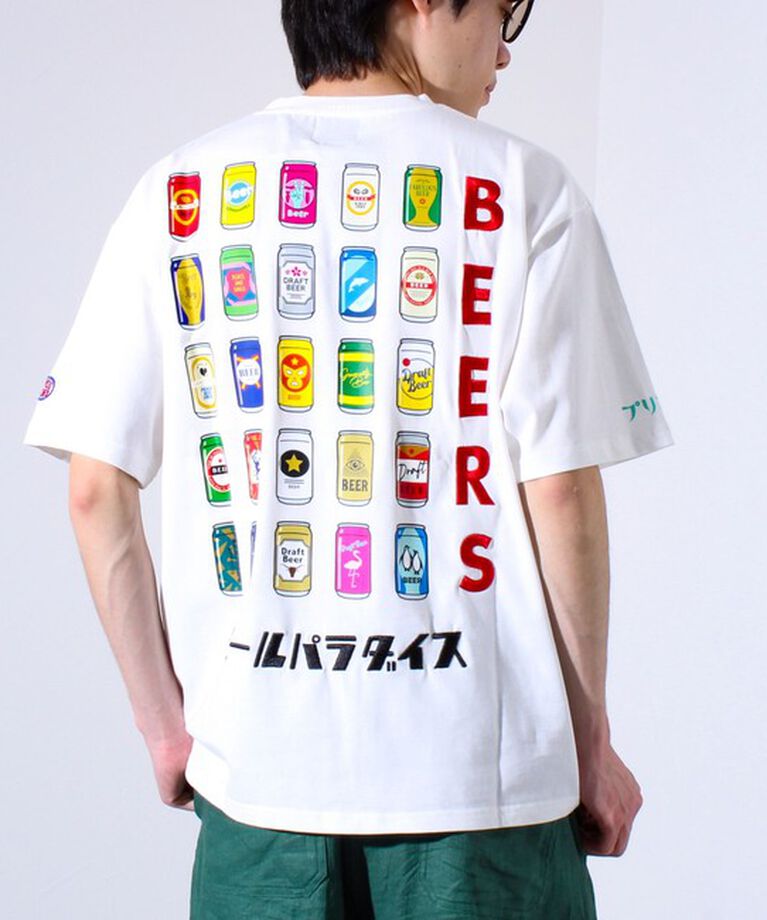 GLOSTER「【YOIDORE/ヨイドレ】ビールパラダイスTEE クルーネックTシャツ バックプリント」|Tシャツ・カットソー|